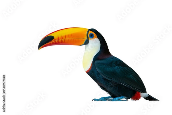 Fototapeta Toucan Flying isolated on transparent background