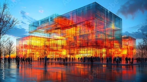 Fototapeta Augmentedsitevisit Featuring Holographicprojection and Realtimecollaboration for Precisionengineering and Structuralintelligence In Seismicresilience Design Workflows