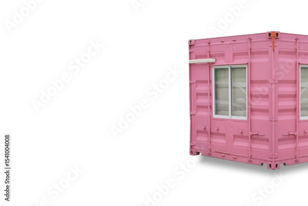 Fototapeta Container isolated on white background with cutout