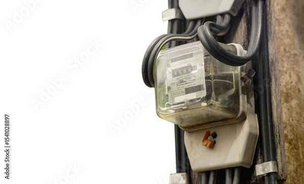 Fototapeta electric meter management system measures electrical units with a measuring capacity of 220v 400kva technology