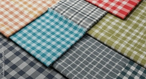Fototapeta plaid fabric background