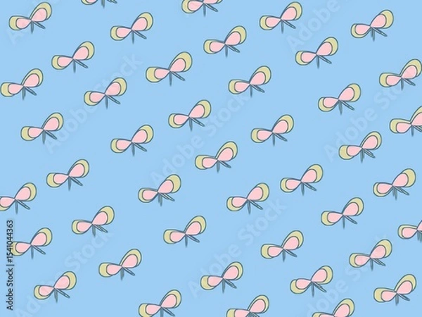 Fototapeta Ribbon pattern for stationery design,packaging,wrapping paper or other