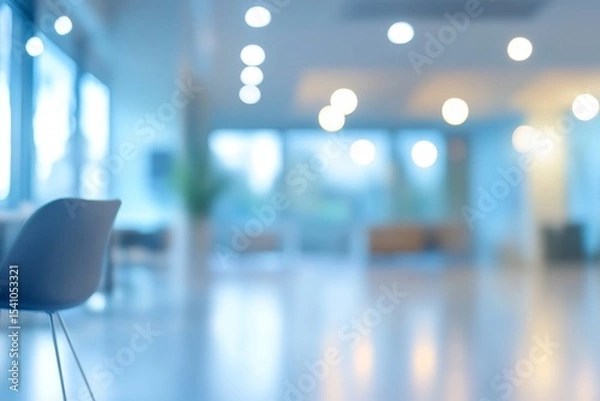 Fototapeta Blurry business office scene perfect for professional backgrounds with ample copy space available