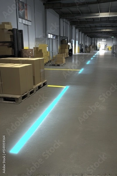 Fototapeta Modern digital system of an accounting and warehousing of containers in large storage areas. Advanced software optimizes container accounting in expansive storage facilities.