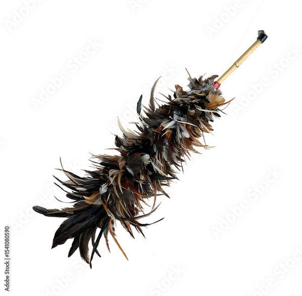 Fototapeta feather duster for cleaning tool isolated