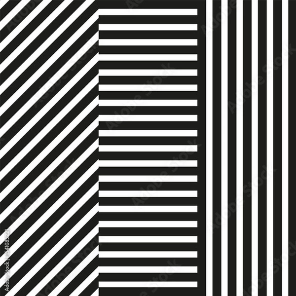 Obraz Vertical stripe icon. Alternating line shape. Abstract black vector. Minimal pattern form.