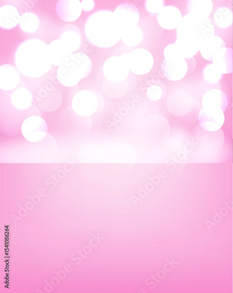 Fototapeta Abstract. bokeh blur light on pink background. vector.