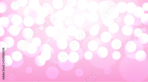 Fototapeta Abstract. bokeh blur light on pink background. vector.