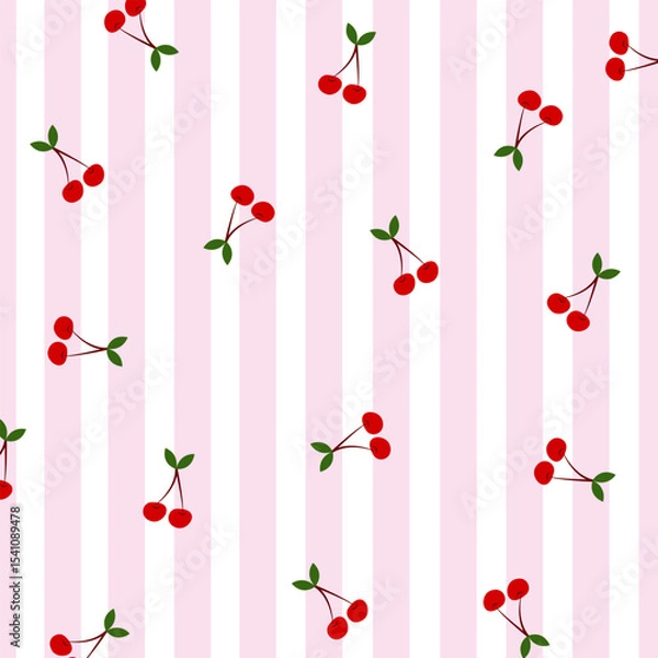 Obraz cherry fruit pattern picture.