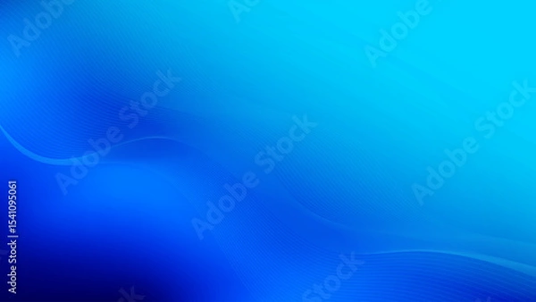 Fototapeta Abstract blue color, modern design stripes background with curve lines, wavy pattern. Vector illustration.