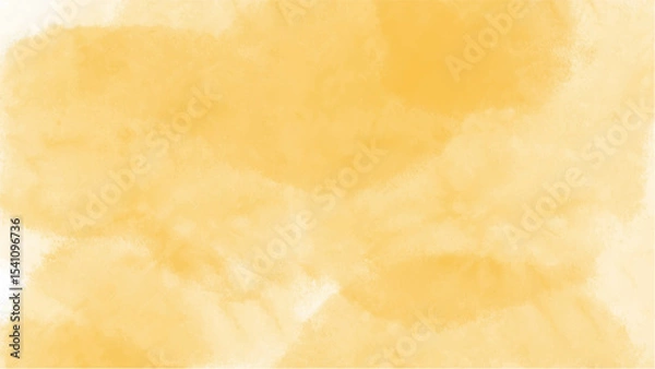 Fototapeta Yellow watercolor background with copyspace for your design. vector.