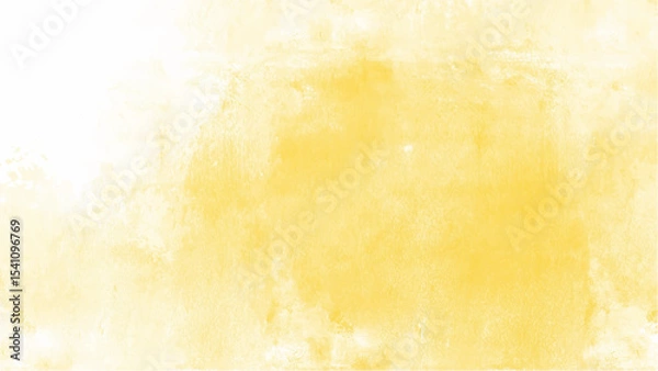 Fototapeta Yellow watercolor background with copyspace for your design. vector.
