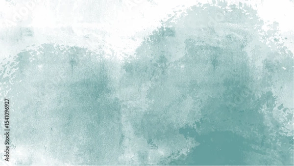 Fototapeta Green watercolor background with copyspace for your design. vector.