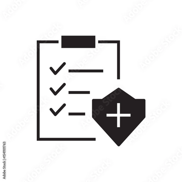 Fototapeta vector illustration of a clipboard