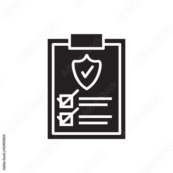 Obraz clipboard with check mark