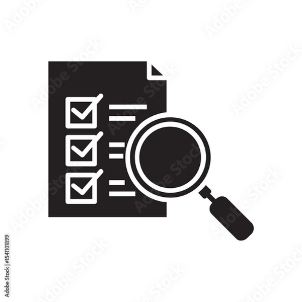Fototapeta magnifying glass with text