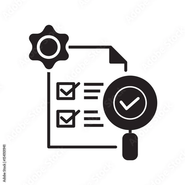 Obraz magnifying glass and folder