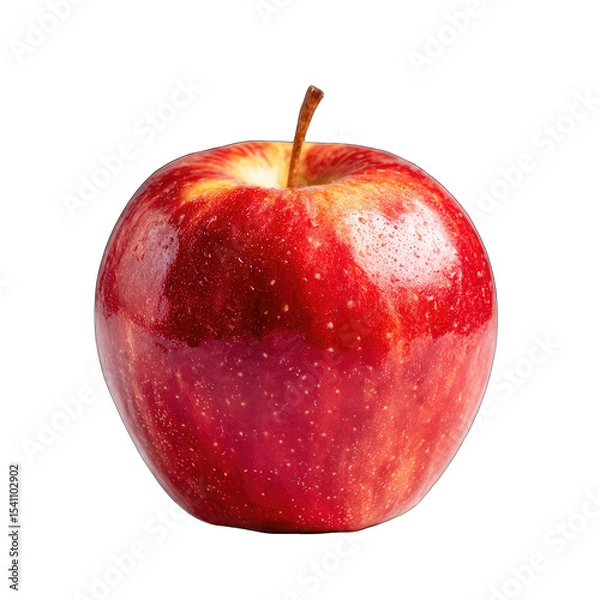 Fototapeta Red apple, whole, isolated