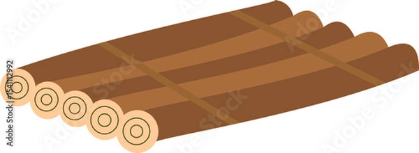 Fototapeta Raft Float Illustration