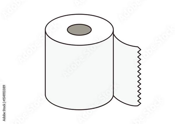 Obraz トイレットペーパーのイラスト