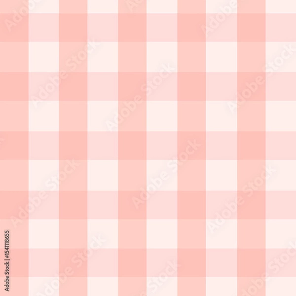 Obraz Light pink plaid pattern vector background image.