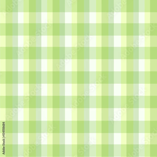 Obraz Green plaid pattern background vector illustration.