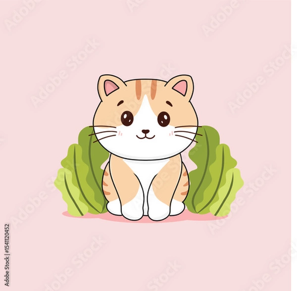 Obraz  Cute cat Vector Illustration