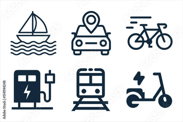 Fototapeta Productivity and Tools Icon Set

