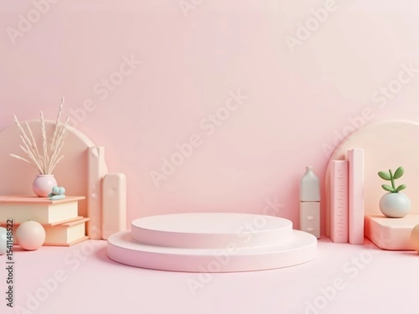 Obraz Cute Back to School Pastel Display