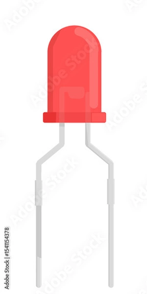 Obraz Red Through-Hole LED Diode