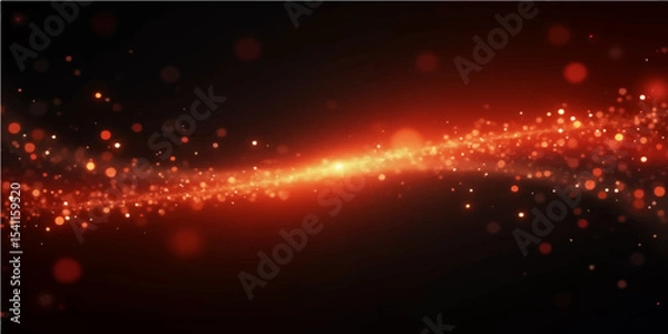 Obraz Abstract red sound wave design with glowing orange and yellow hot fire lines, an explosion of light and energy