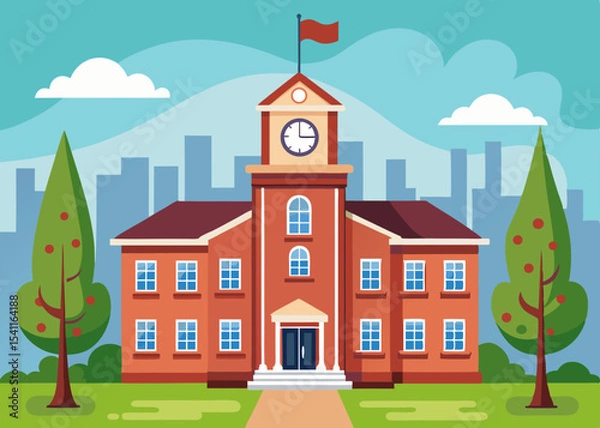 Fototapeta school illustration