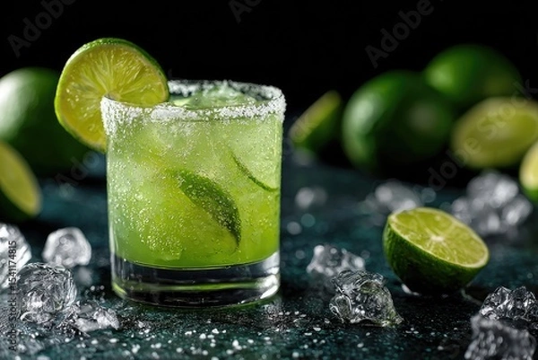 Obraz Refreshing lime cocktail