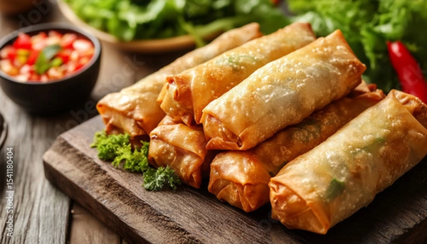 Obraz Vietnamese fried stuffed spring roll
