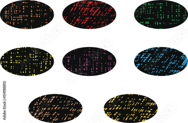 Fototapeta Abstract grunge brush stroke or pencil strokes. Intricate grunge patterns, perfect for adding a touch of texture and depth to graphic designs or artistic projects. Editable vector, EPS 10
