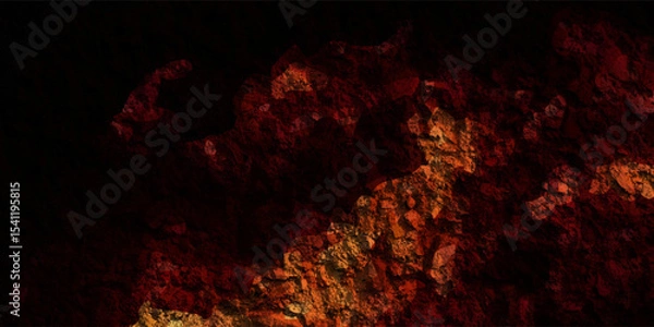 Fototapeta Lava Flows on active volcano aerial view