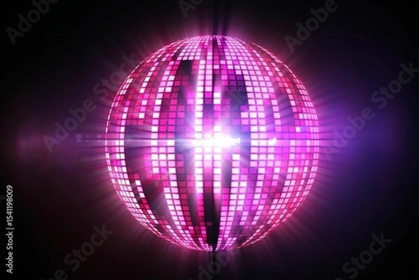 Obraz Digitally generated cool disco ball design