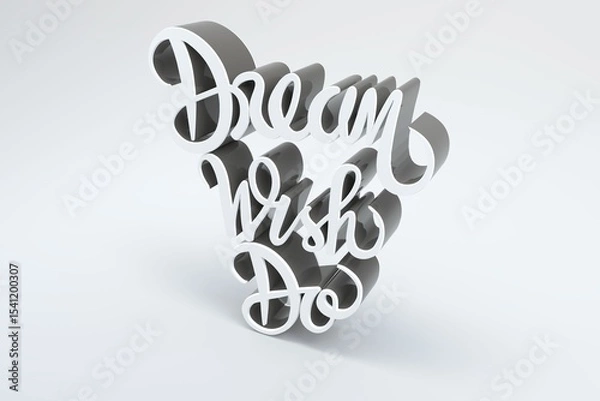 Obraz Dream wish do text block letters
