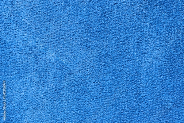 Fototapeta Blue fabric material microfiber close-up abstract textured background