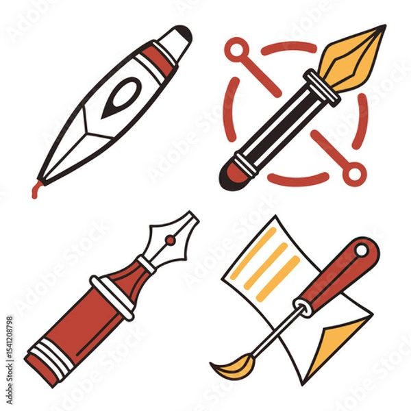 Fototapeta Vector Design Software Icons