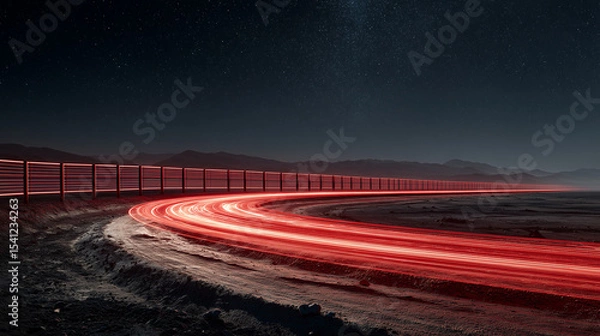 Fototapeta traffic in the night