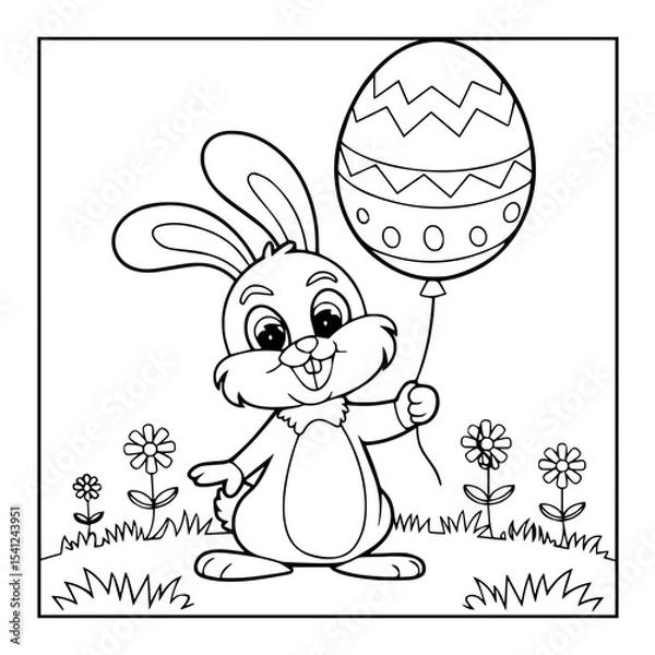 Fototapeta Black and white color pages for kids