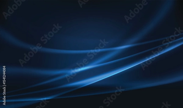 Fototapeta Abstract curve and wave on navy blue background