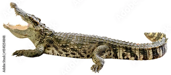 Obraz Crocodile Opening Mouth isolated