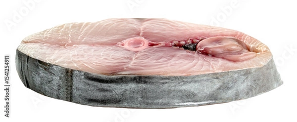 Obraz Spanish mackerel slice or spotted mackerels isolated, Scomberomorus