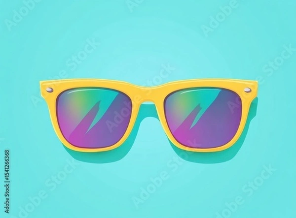 Obraz retro sunglasses vector illustration
