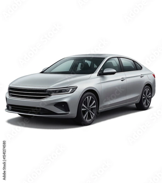 Obraz Futuristic Car Model – Transparent Background