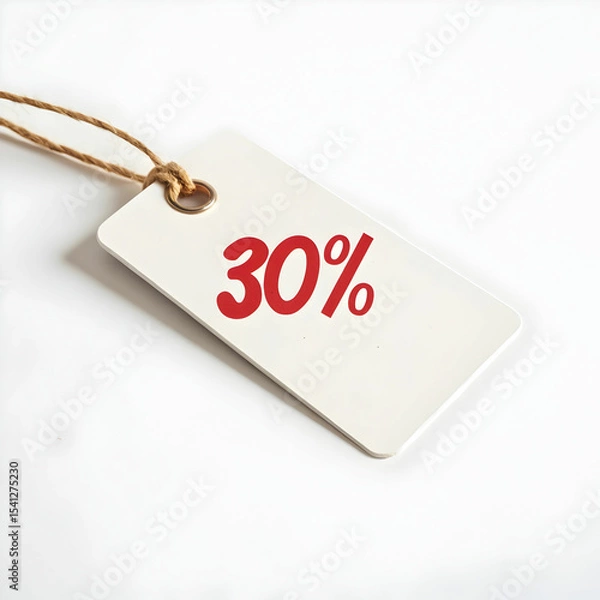 Obraz price tag with sale tag