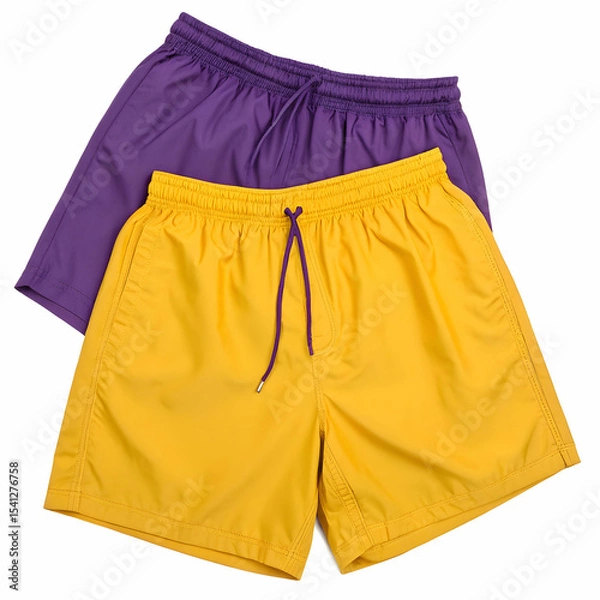 Obraz yellow shorts  isolated on white background