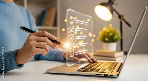 Fototapeta Innovative Digital Solutions Enhancing Business Efficiency and Growth